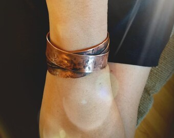 Manguito de cobre Boho de banda mixta ajustable