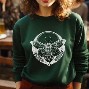 Celestial Moth Unisex Heavy Blend™ Crewneck Sweatshirt