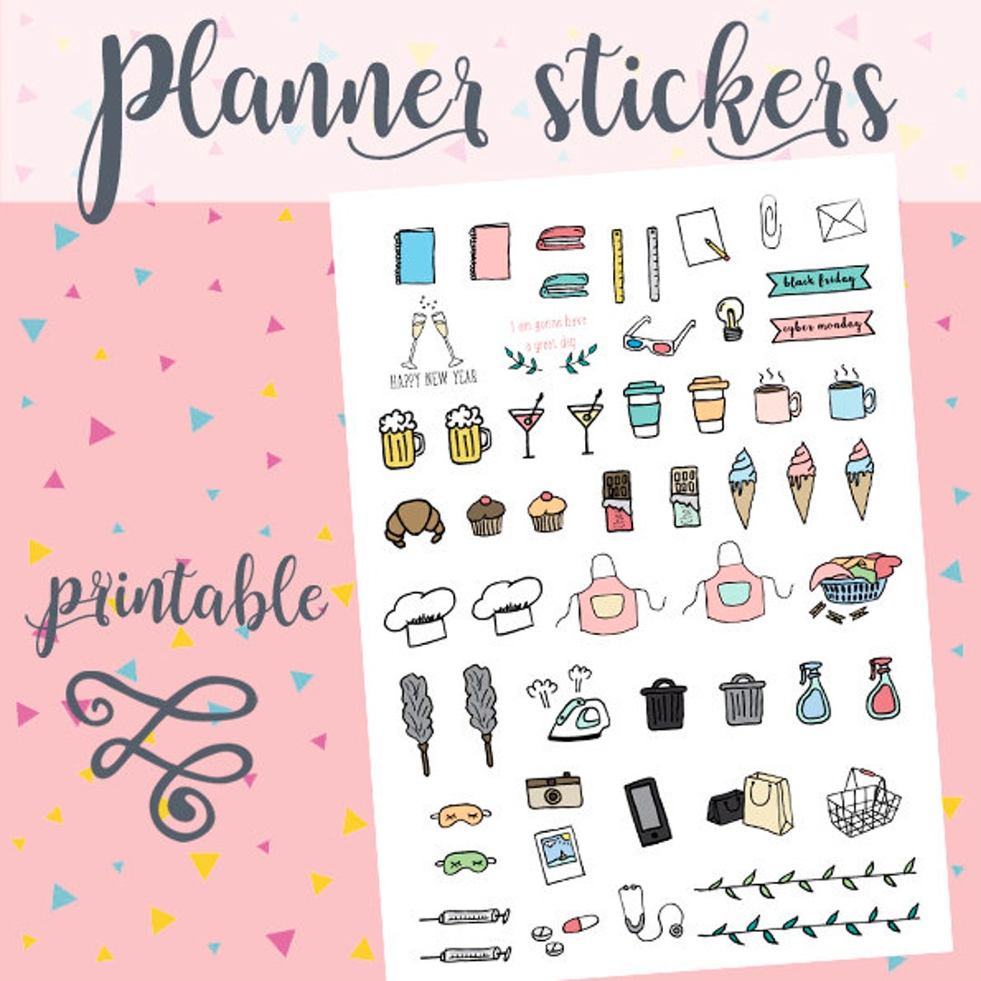 DIY Printable Stickers  How to Make Printable Stickers for Your Bullet  Journal – 365 Days of Dana