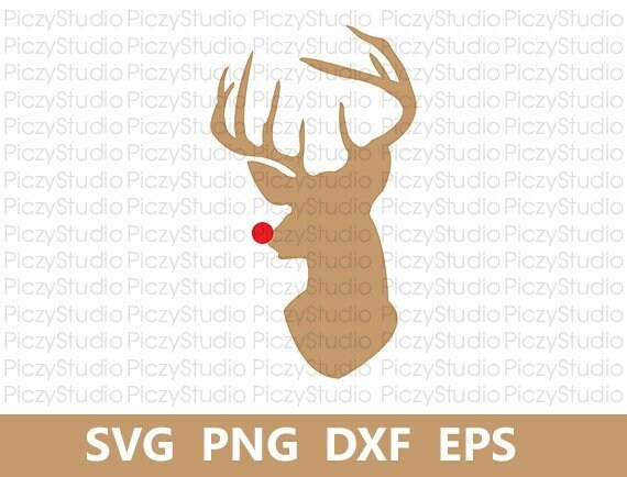 Download Christmas SVG Deer Head SVG Reindeer SVG Christmas Vector ...