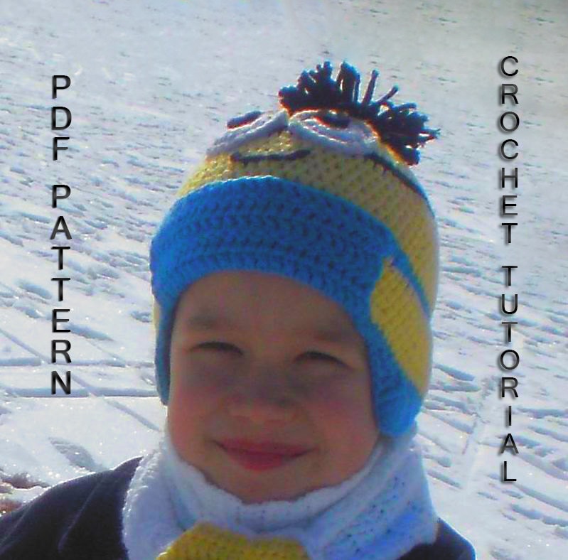 Funny Minion Earflap Hat Pattern