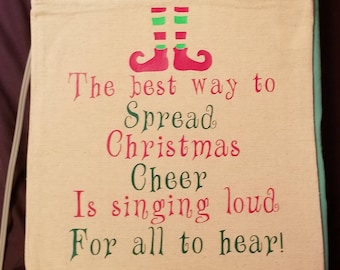 Spread Christmas Cheer...-Buddy the Elf Tote Bag