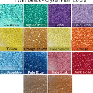 Preciosa Twin Beads, 10 grams - Czech Glass Pressed 2-Hole Beads - Limited Restock April '25