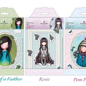Set De Cartes Postales Avec Timbre Santoro Gorjuss : Kit Créatif Avec Matrice Et 10 Tampons