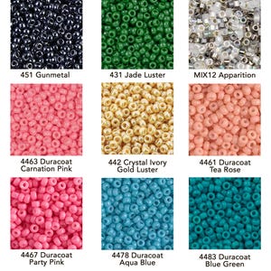 Miyuki 11/0 Round Glass Seed Beads (Rocailles) - 10 grams
