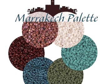 Miyuki Delica 11/0 Glass Seed Beads, Marrakech - 6 Colors, 30 grams total