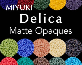 Miyuki Delica 11/0 Glass Seed Beads - Matte Finish (Opaque)
