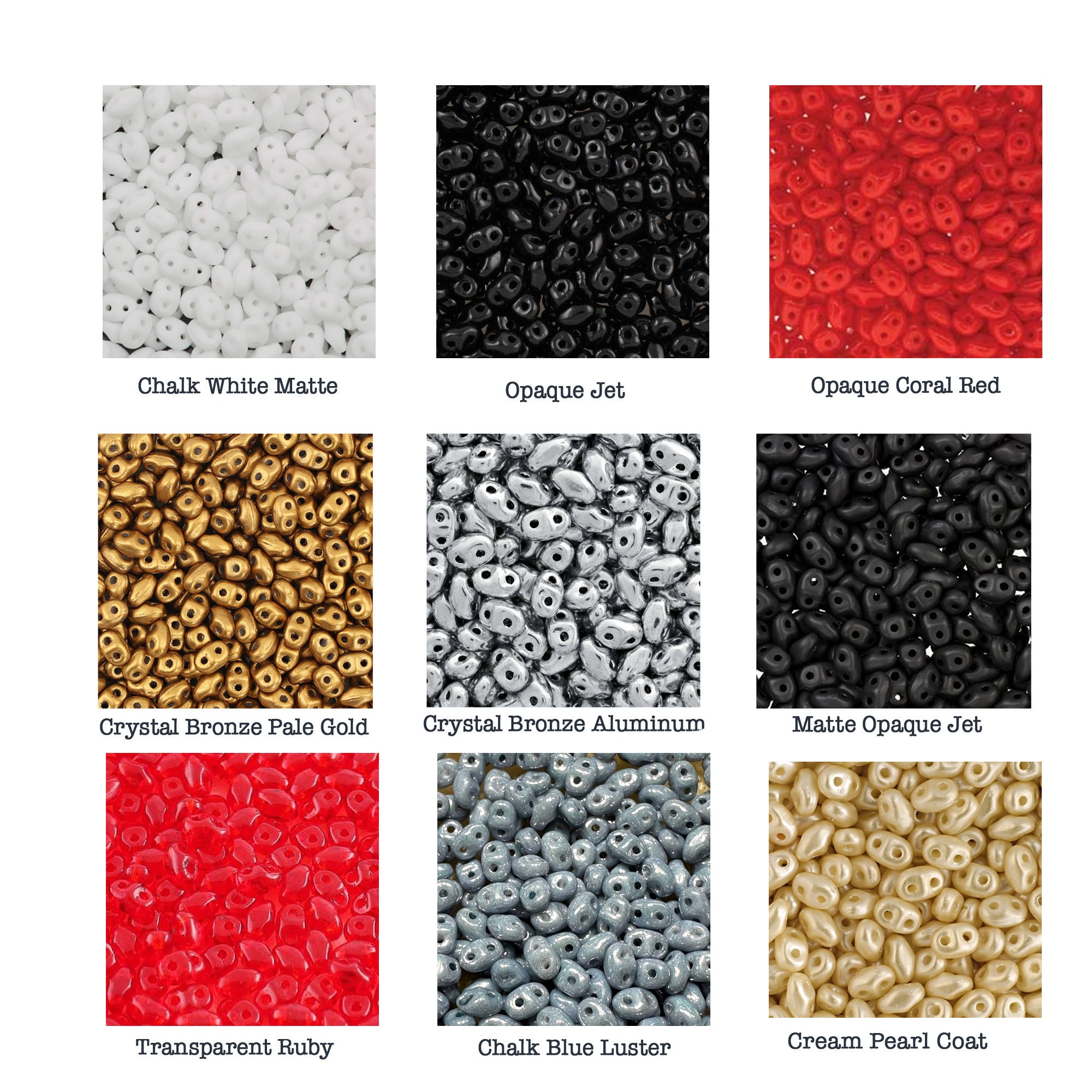 Chalk Ruby Luster - MiniDuo, 2x4mm 8g Chalk Ruby Luster - MiniDuo, 2x4mm 8g