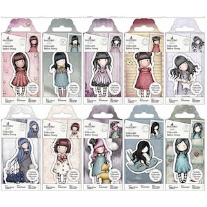 Santoro Gorjuss Girls Mini Collectible Rubber Stamps - NEW Studio Light Designs! - Restock April &#39;25