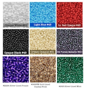 TOHO 8/0 Glass Seed Beads, 10 grams - Choose Color/s - 3mm Round Japanese Glass Rocailles