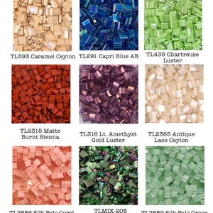 Miyuki Tila, Glass Seed Beads, 5x5mm - Choose Color/s - 5 grams