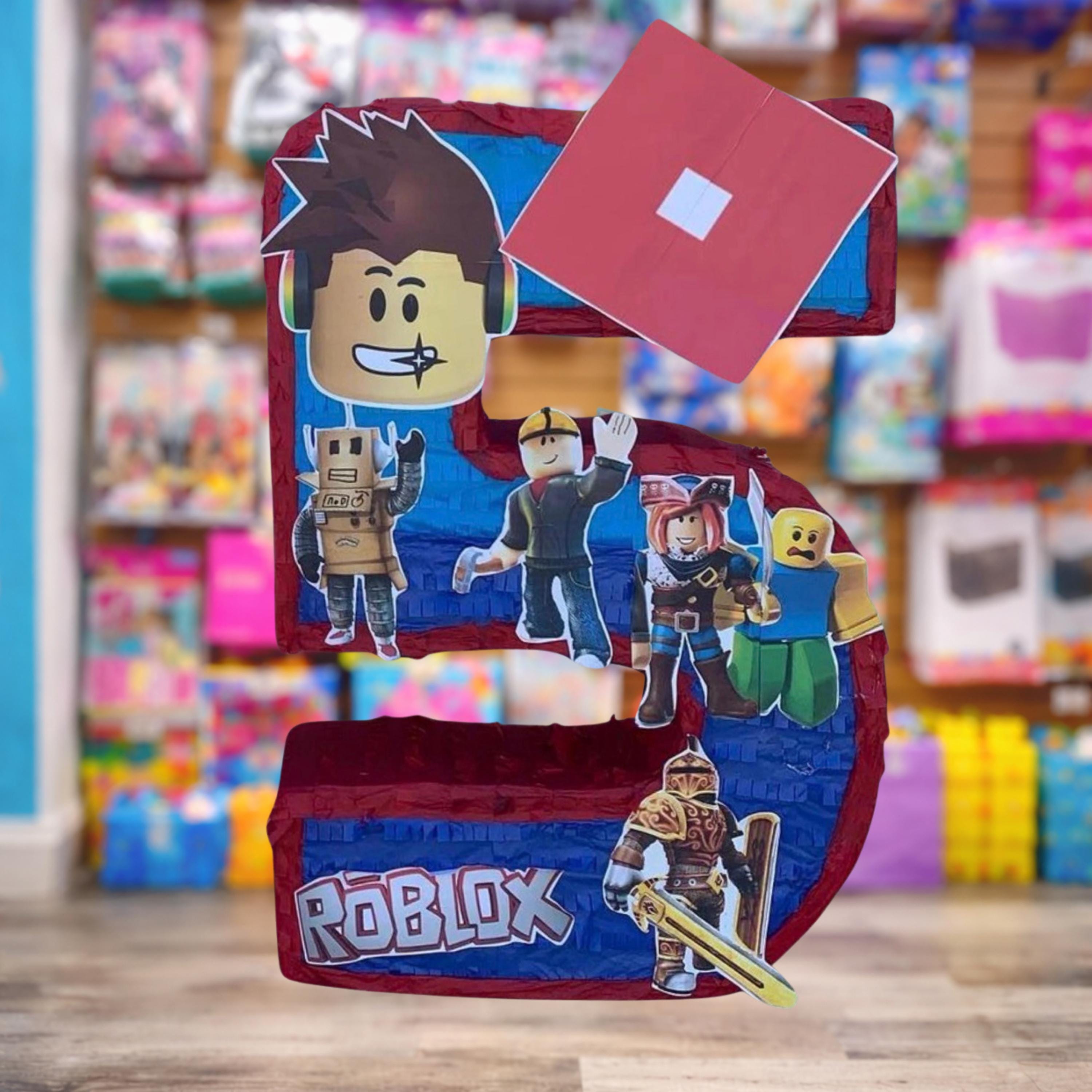 Roblox Boy Inspired Robots and Block Characters Personalized Number ...