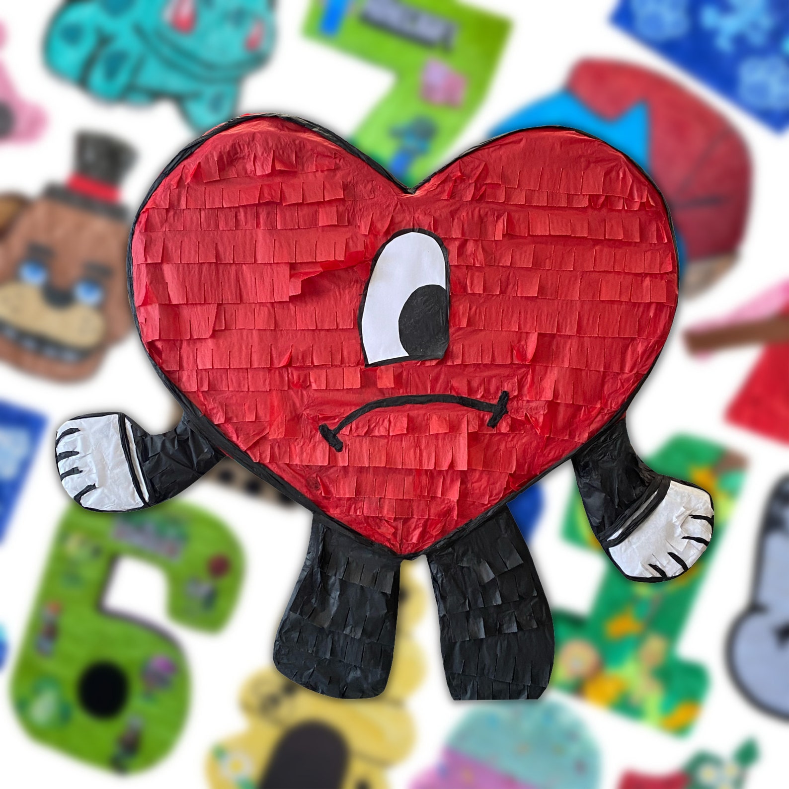 Bad Bunny Inspired Heart Shape Sad Pinata 20x20x4 - Etsy