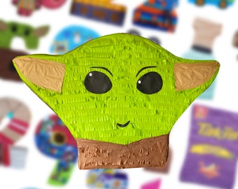 Kids Birthday Space Character Head Pinata (23 in l x 16 in w x 4 in deep)