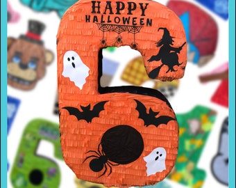 Halloween Birthday Any Number Custom Pinata (24 in x 18 in x 4 in)
