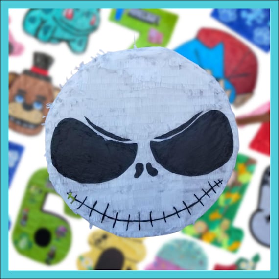 Jack Skellington Head Halloween Pinata 20 in X 20 in X 4 In Etsy