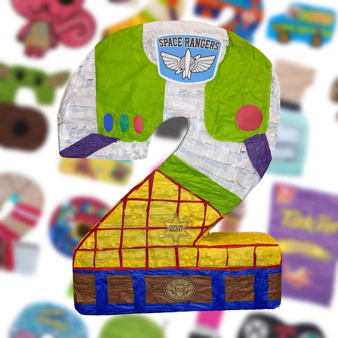 Toy Story Number Pinata split design 24 en L X 16 en W x Etsy