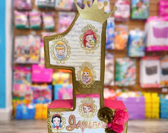 Super Cute Disney Princess Baby Princess Custom Piñata - 24x18x4 or 24x18x8
