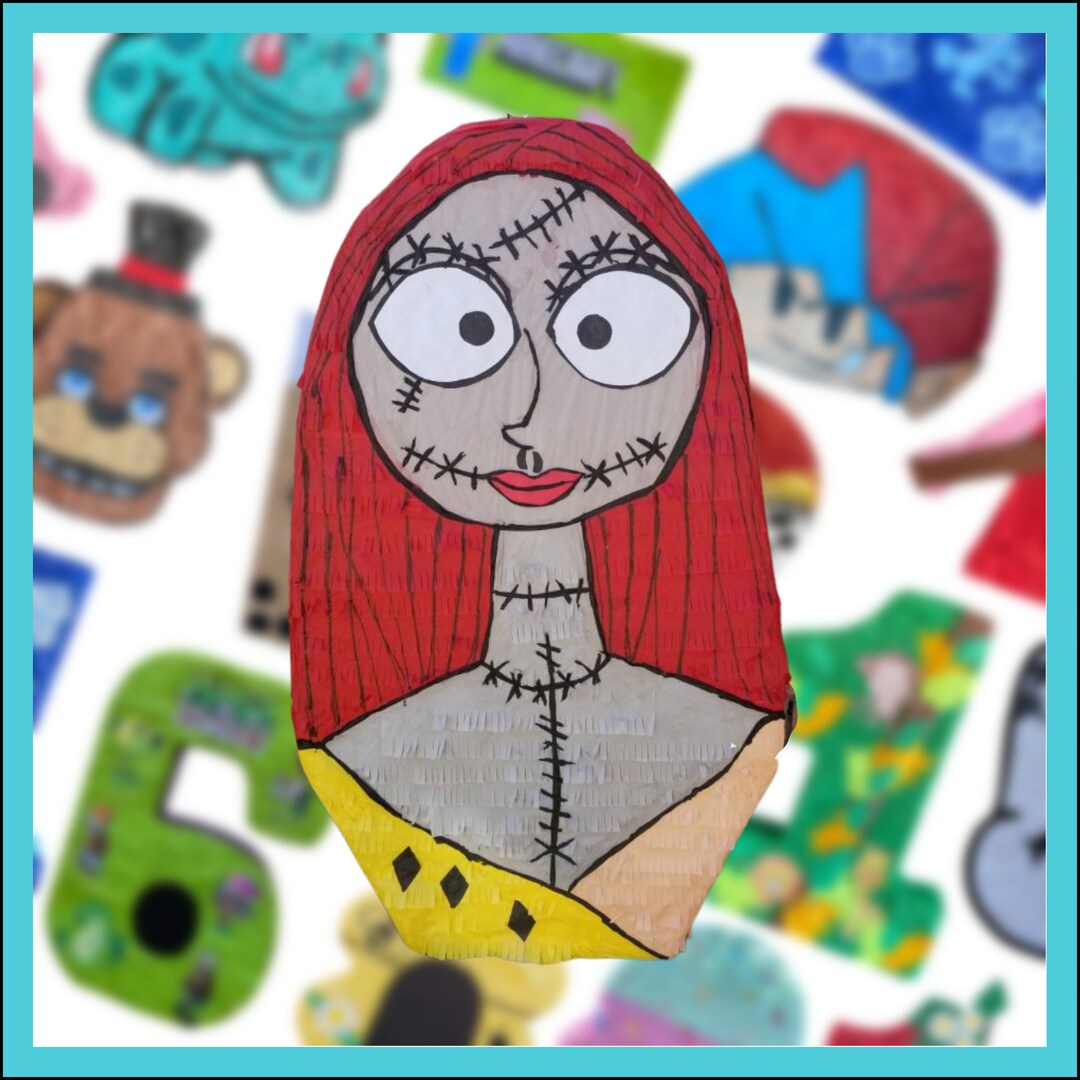 Nightmare Before Christmas Sally Inspired Pinata 24 in X 15 in X 4 In