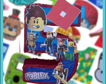 Roblox Boy Custom Made Pinata 21” x 12” x 6”