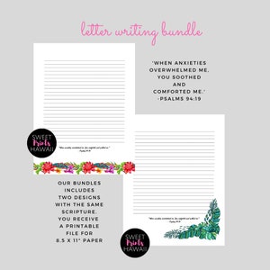 When anxieties overwhelmed me, you comforted & soothed me - Printable Letter Writing Templates