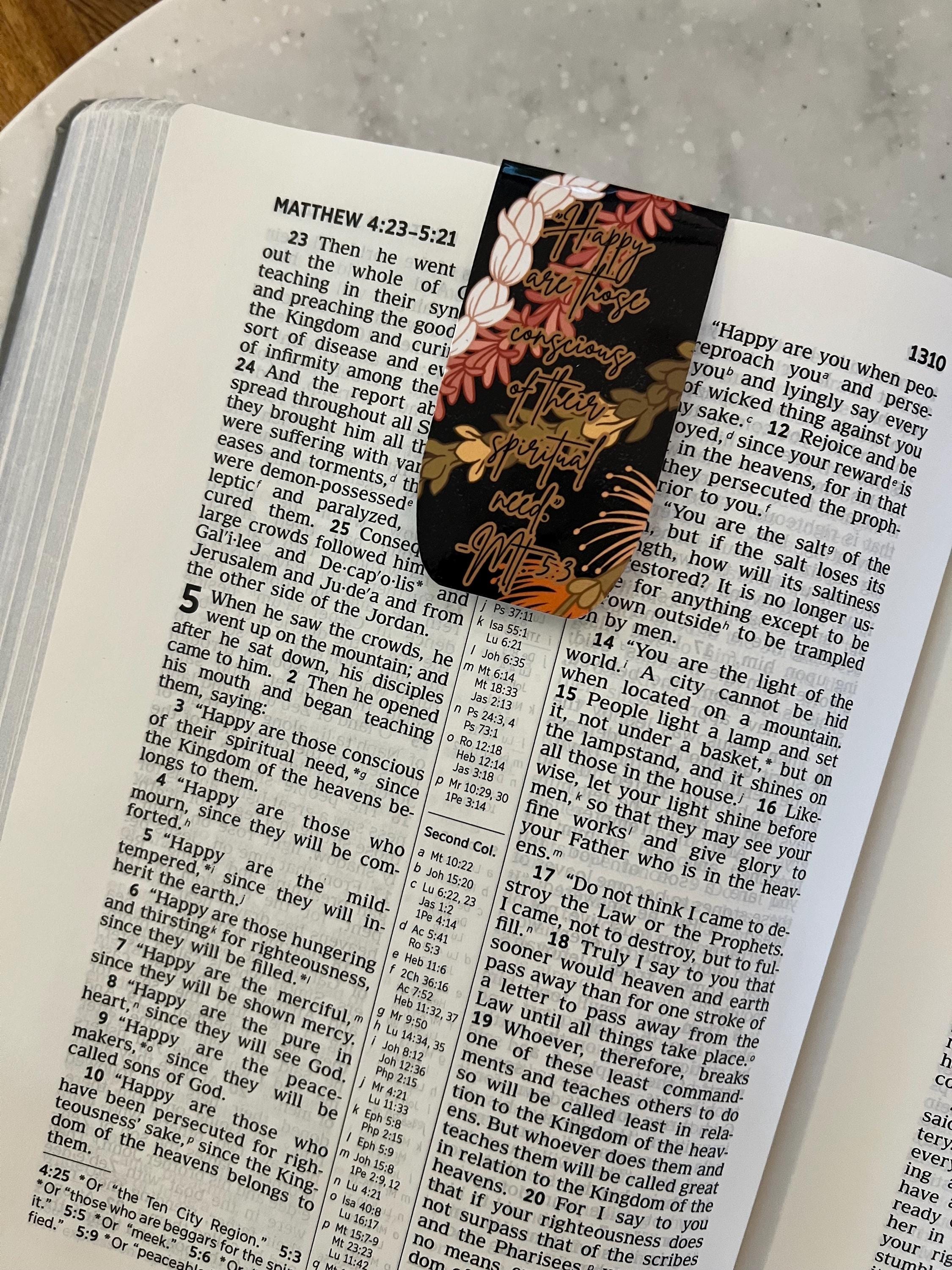 JW Magnetic Bookmarks Matthew 5:3 | 2026 Year Text - Etsy