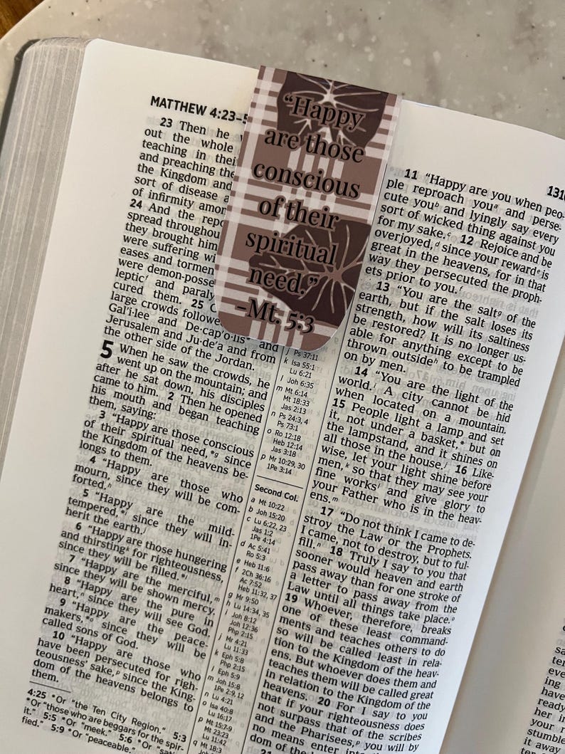 JW Magnetic Bookmarks Matthew 5:3 | 2026 Year Text - Etsy