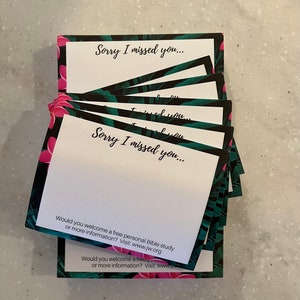 JW Sorry I missed you Post-Its