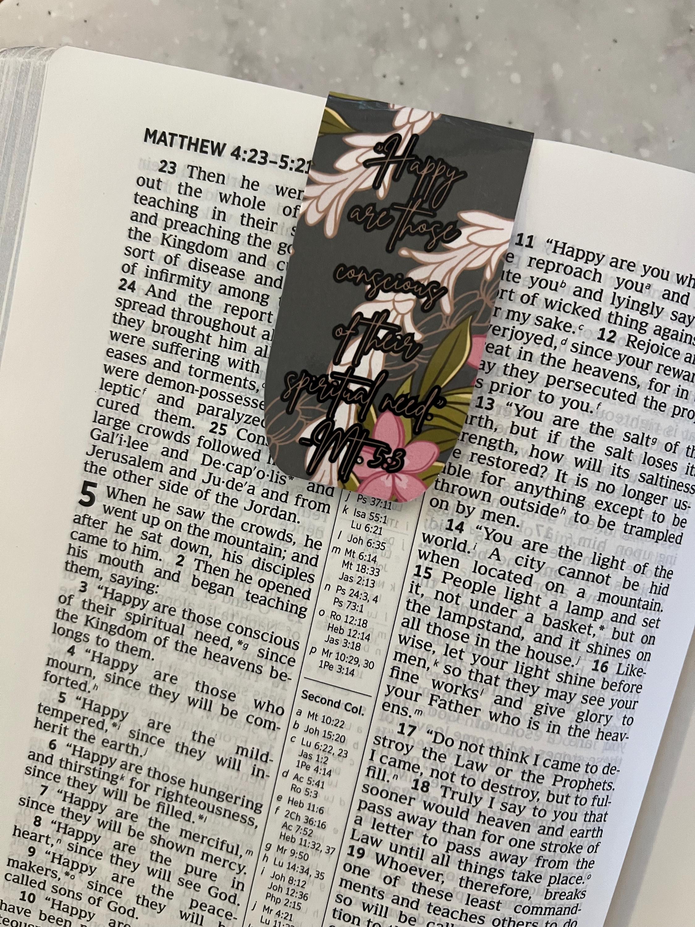 JW Magnetic Bookmarks Matthew 5:3 | 2026 Year Text - Etsy