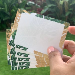 Monstera Post-Its | Sticky notes | Note pads