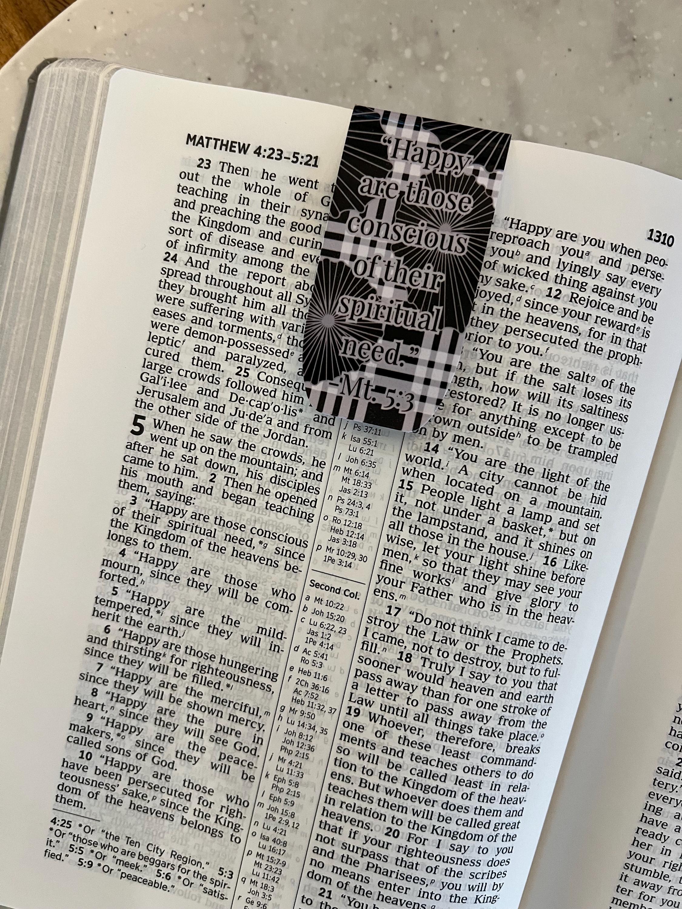 JW Magnetic Bookmarks Matthew 5:3 | 2026 Year Text - Etsy