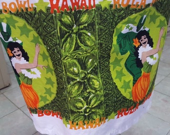 19- Rare 19760-70's Sears Hawaiian Fashions Hula Bowl Aloha Hawaiian shirt small/medium? Football vintage