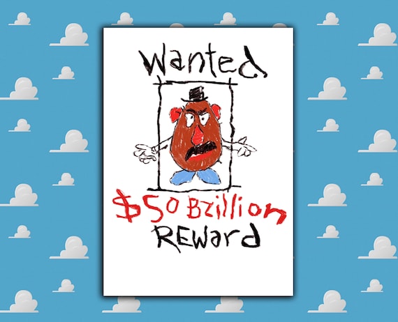 New Instant Download Pdf Toy Story 4 Posters Lot Andy S Room Replica Buzz Woody Mr Potato