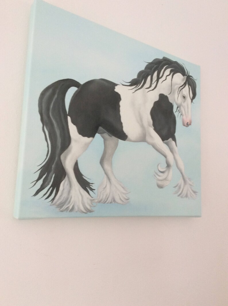 The gypsy vanner cob horse painting Etsy