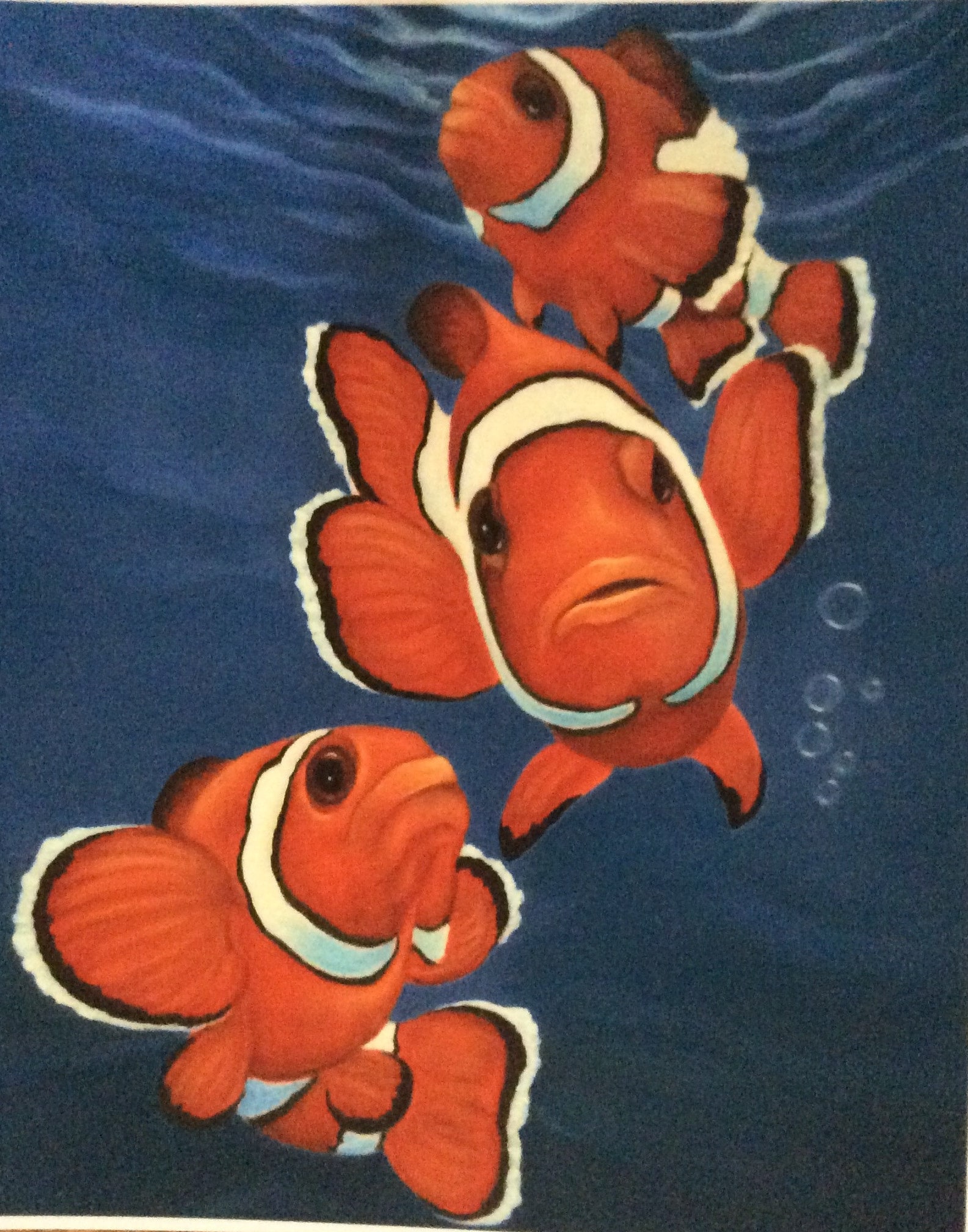 Pittura fai da te con numeri per bambini e adulti, pesce pagliaccio, pittura con i numeri, per adulti, tela fai da te, pittura a olio, regalo per festival, decorazioni per la casa