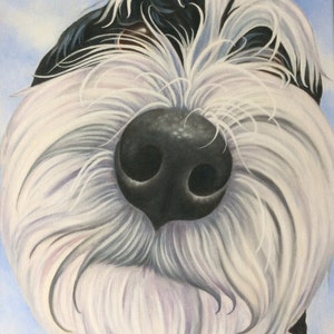 tibetan terrier canvas print, painting, gift, art, picture