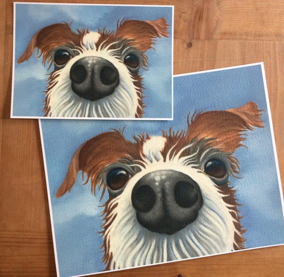Wire Haired Jack Russell Painting Peanut Etsy