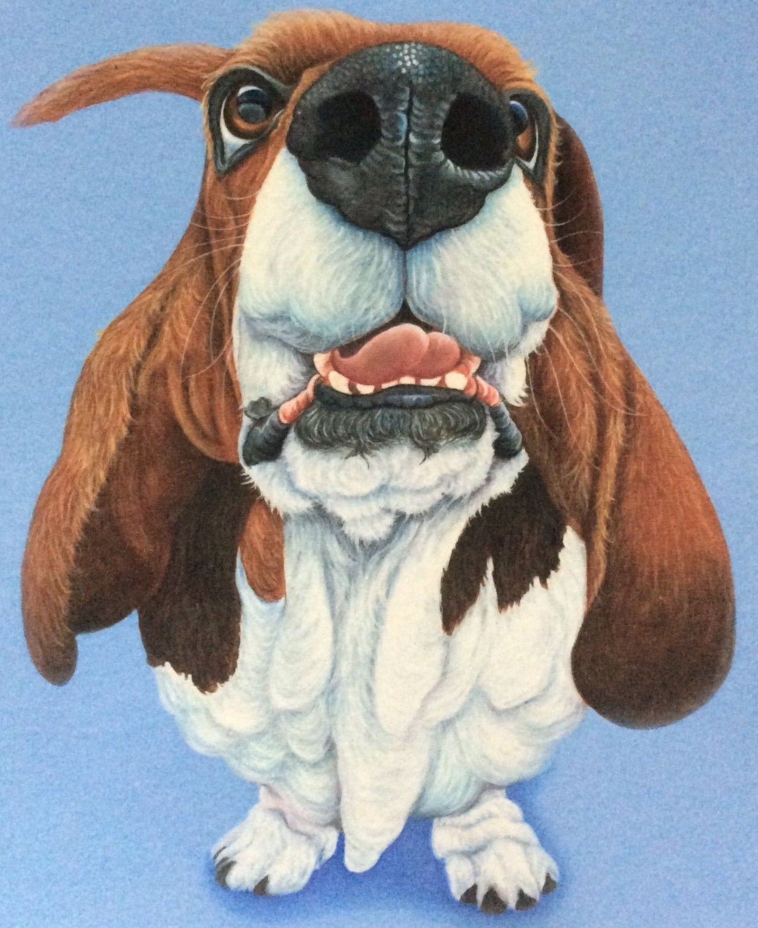 Basset Hound Print, Painting, Gift, Art, Picture - Etsy