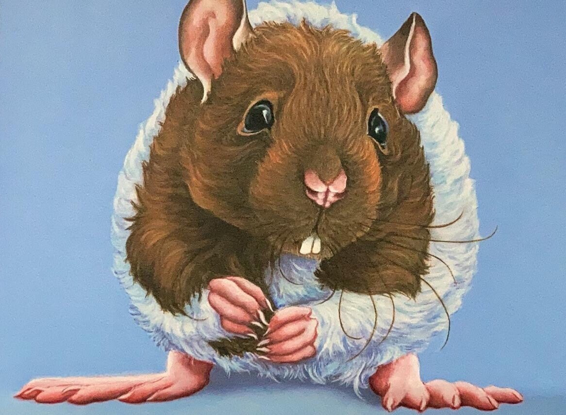 Rat painting prints rats gift art picture Etsy