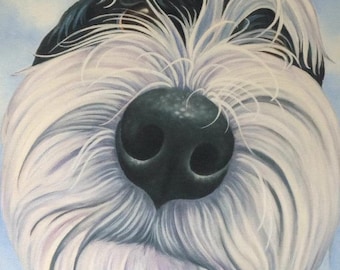 Tibetan Terrier print, painting, art, gift, picture, poster, fun