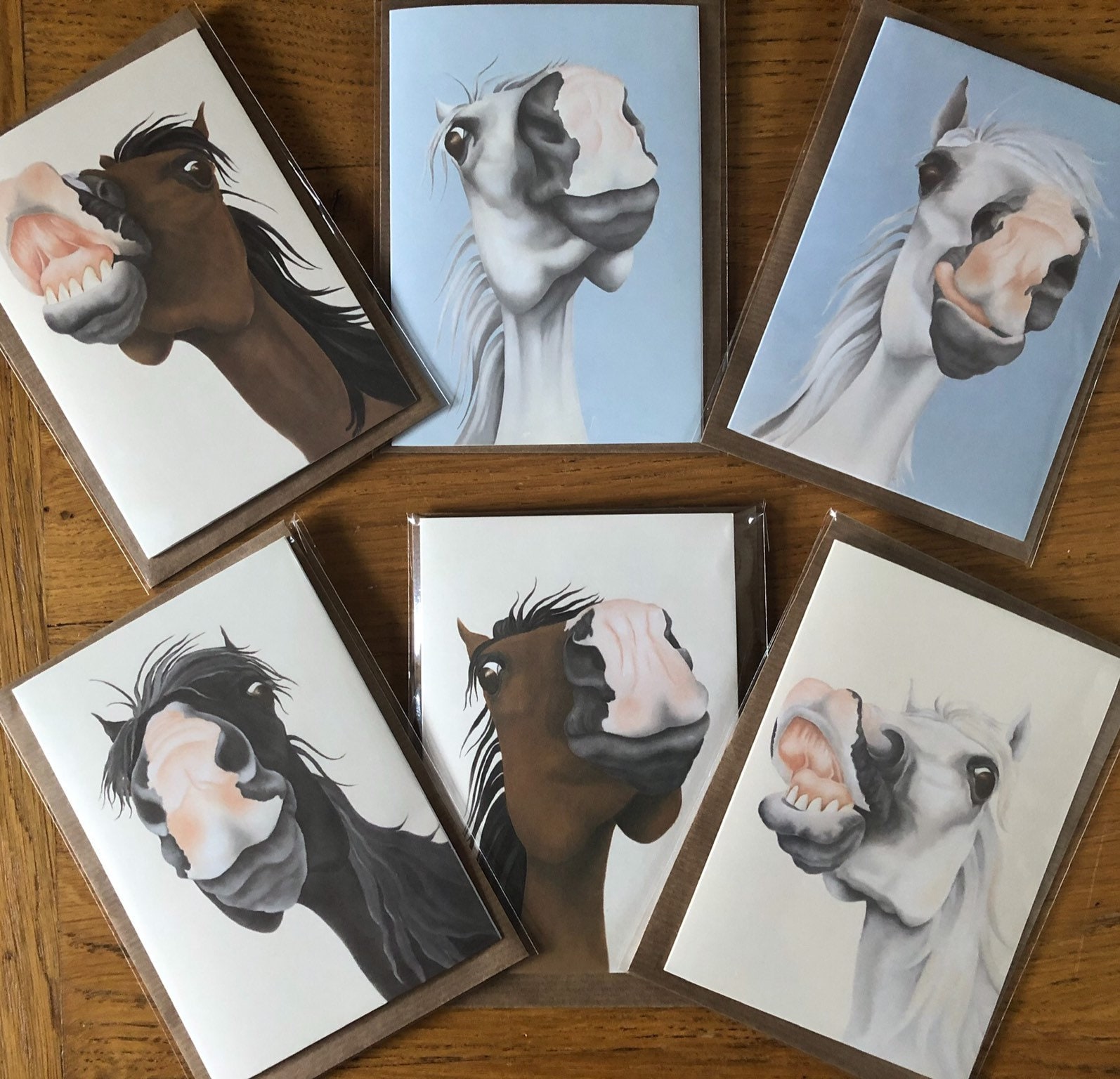 6 Horse Greeting Cards Pack Pony and Horse Lover Gifts Etsy UK