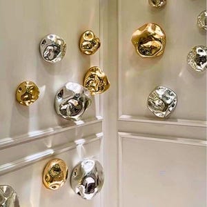 Blown Glass Wall Décor | Home Wall Art | Glass Nugget Mural | Modern Wall Hanging