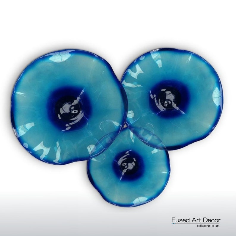 Blown Glass Flowers Wall Art Etsy
