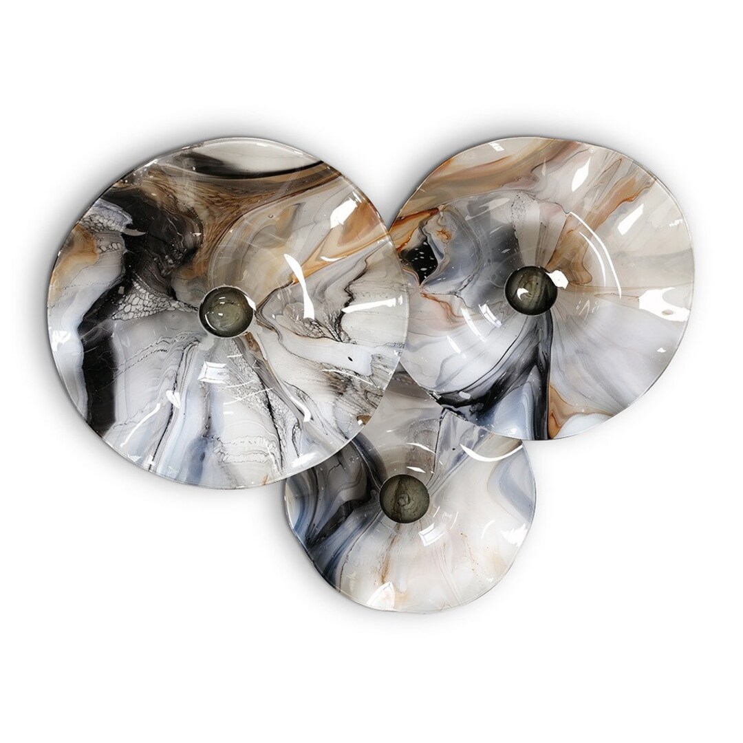 Blown Glass Flowers Wall Art Etsy