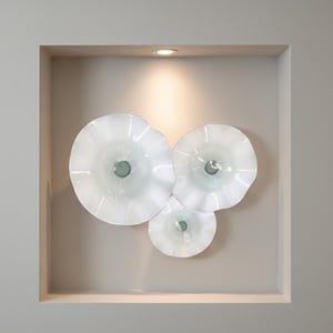 Hand-Painted Blown Glass Wall Art: Interior Wall Decor