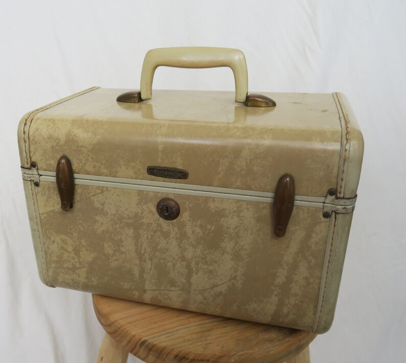 True Vintage Ivory Samsonite Travel Case 1950s60s Travel Case Etsy