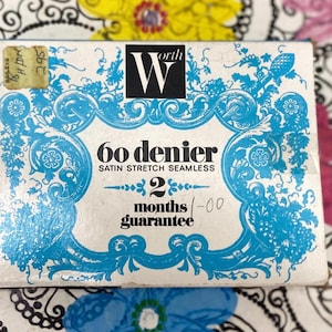 Vintage Deadstock Nylon Stockings Tights 60 Denier