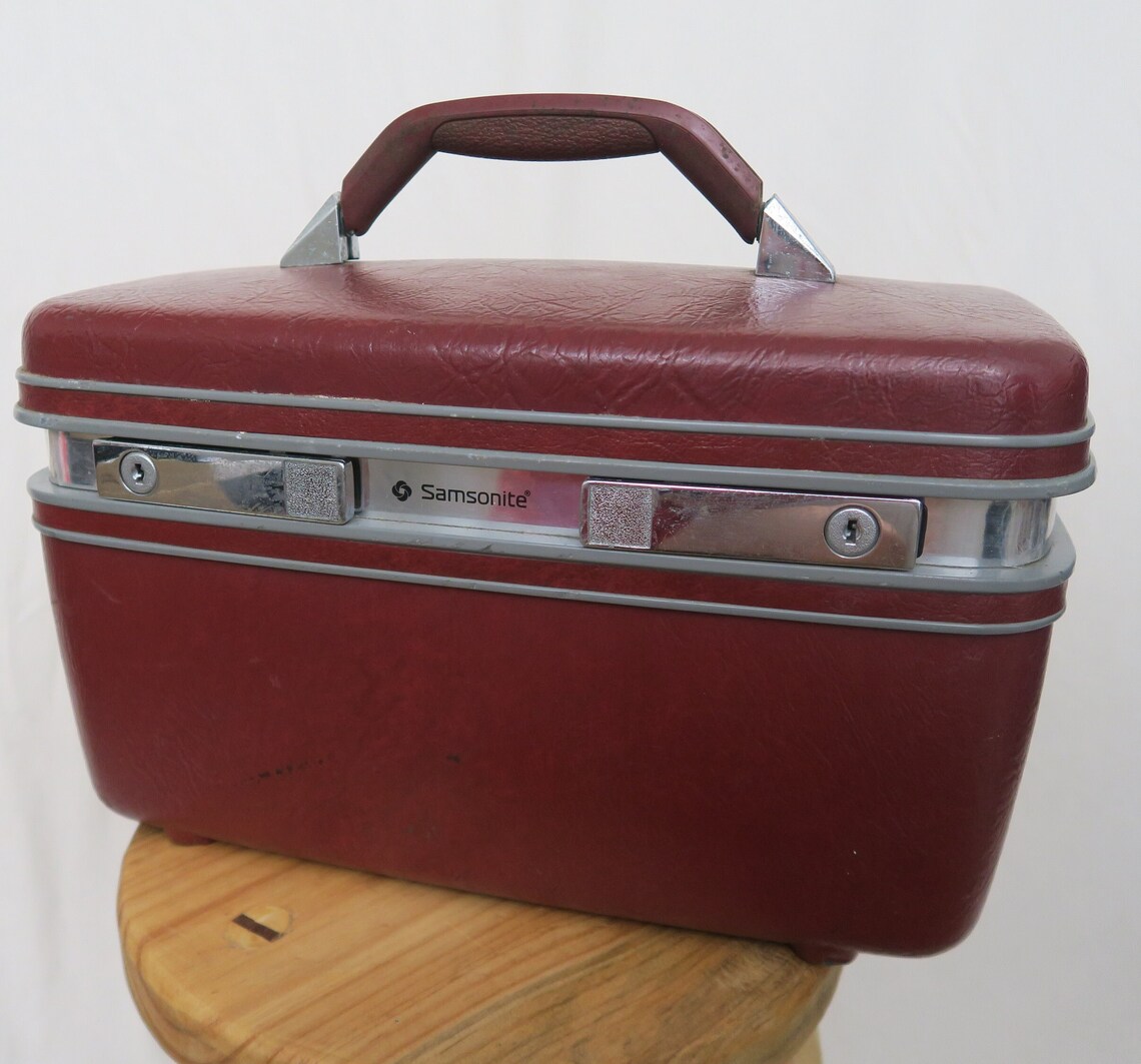 Samsonite Profile II Train Hard Case 1970s Retro Red Maroon Etsy Canada
