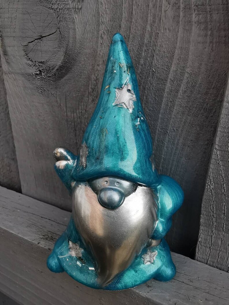 Crystal Resin Art Orgonite Crystal Gonk Wizard Gonk Etsy