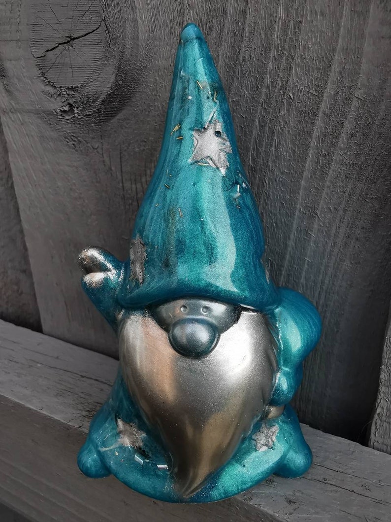 Crystal Resin Art Orgonite Crystal Gonk Wizard Gonk Etsy